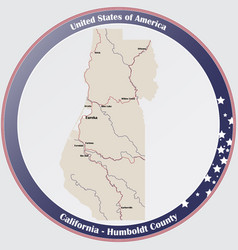 Map Humboldt County In California