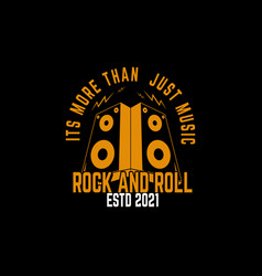 Rock N Roll Music Lettering Typography Design