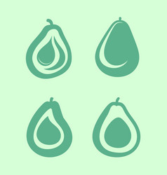 Trendy Avocado Icons Pack