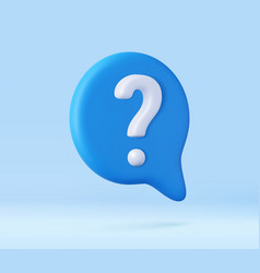 3d Message Box With Question Mark Icon