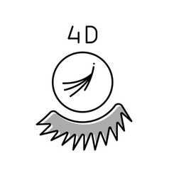 4d Eyelashes Color Icon