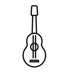 Campsite Guitar For Music Icon Outline