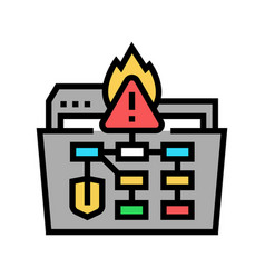 Crisis Management Plan Color Icon