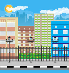 City and elements for design Royalty Free Vector Image