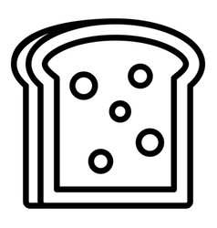 Bread Slice Line Icon Simple Creative Line Icon