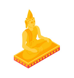 Isometric Buddha Statue