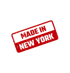 Made In New York Rubber Stamp