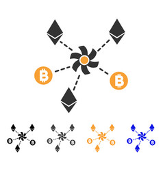 Cryptocurrency Mixer Rotor Icon