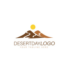 Desert Hill Logo Design Icon