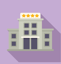 Four Stars Travel Hotel Icon Flat Secure