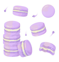 Purple Macarons Realistic