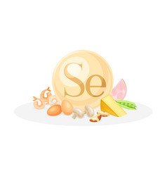 Sources Of Selenium Mineral Egg Shrimp Mushroom