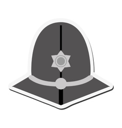 English Police Custodian Helmet Icon