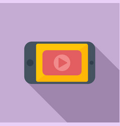 Video Phone Marketing Icon Flat Digital