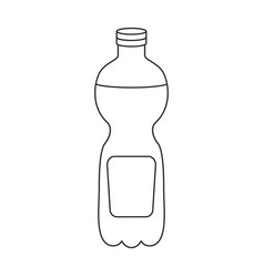 Bottle Of Soda Iconoutline Logo Isolated