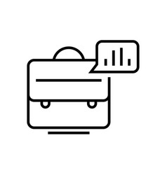 Important Suitecase Line Icon Concept Sign