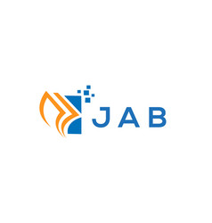 Jab Credit Repair Accounting Logo Design On White