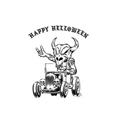 Skelton Driver Car Halloween Element