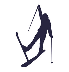 Skier People Silhouette