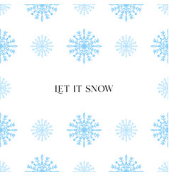 Let It Snow Text With Stylized Snowflake