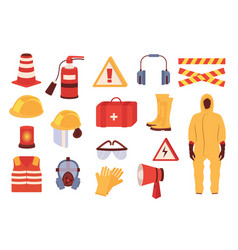 Protective Equipment Mega Set In Flat Design