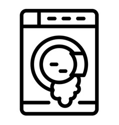 Leaking Washing Machine Icon Outline Style