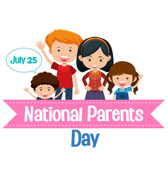 National Parents Day Poster Template