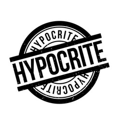 Hypocrite rubber stamp Royalty Free Vector Image