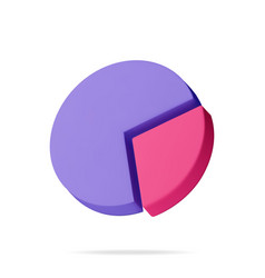 3d Pie Diagram Isolated