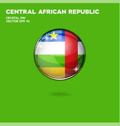 Central African Republic Flag 3d Buttons