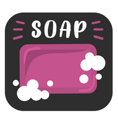 Soap Bathroom Label Flat