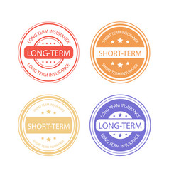 Flat Design Term Label Set