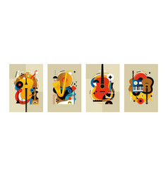 Jazz Music Concert Instruments Posters