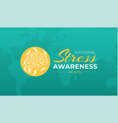 National Stress Awareness Month Background