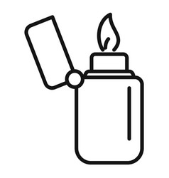 Cigarette Lighter Icon Outline Tourist