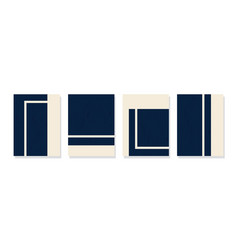 Set Of Geometric Wall Art Elements With Striped