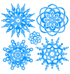 Winter Set With Snowflakes