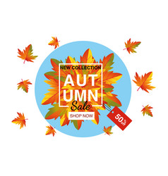 Autumn Sale Flyer Template With Lettering