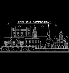 Hartford Silhouette Skyline Usa