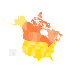 Political Map Of Canada And United States