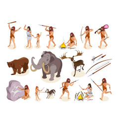 Stone Age Icons Set