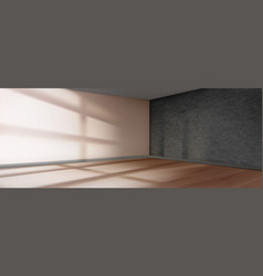 3d Empty Room Corner Render With Gray Wall