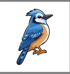 Blue Jay Cute Funny Cartoon Kawaii Clipart