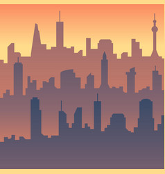 Paper city skyline 3d urban origami cityscape Vector Image