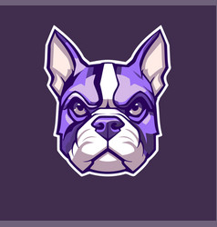 French Bulldog Head Mascot Logo