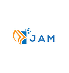 Jam Credit Repair Accounting Logo Design On White