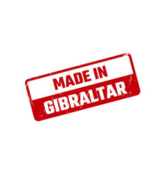 Made In Gibraltar Rubber Stamp