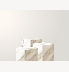 Marble Podium Presentation Mock Up Show Cosmetic