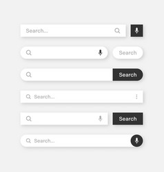 Various Search Bar Templates Internet Browser