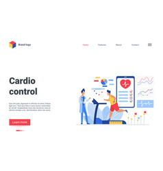 Cardio Control Landing Page Patient Running On